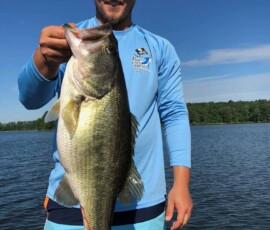 Jordan Lake bass fishing