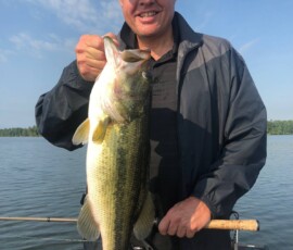 Jordan Lake bass fishing
